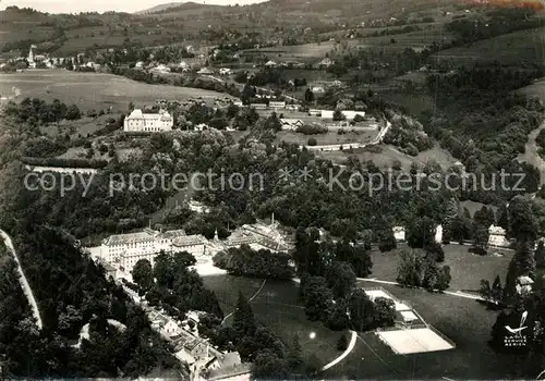 AK / Ansichtskarte Uriage les Bains_Isere Parc Tennis Fliegeraufnahme Uriage les Bains_Isere