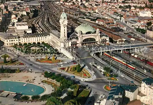 AK / Ansichtskarte Limoges_Haute_Vienne Fliegeraufnahme Gare des Benedictins Jardins Limoges_Haute_Vienne