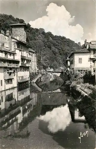 AK / Ansichtskarte Saint Jean Pied de Port Maisons sur la Nive  Saint Jean Pied de Port