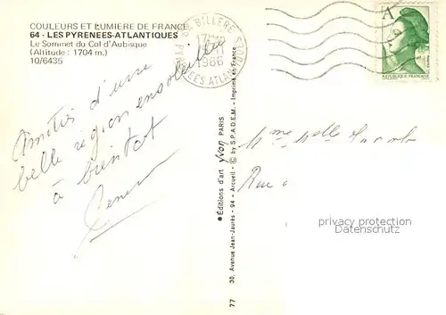 AK / Ansichtskarte Col_d_Aubisque Hotel  Col_d_Aubisque