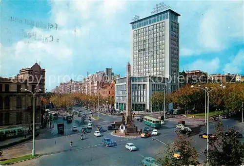 AK / Ansichtskarte Barcelona_Cataluna Plaza de la Victoria Avenida del Generalismo Franco  Barcelona Cataluna