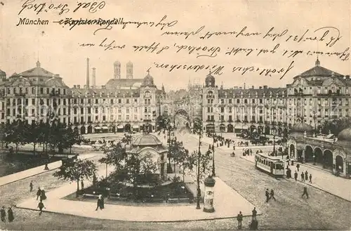 AK / Ansichtskarte Muenchen Karlstorrondell Muenchen