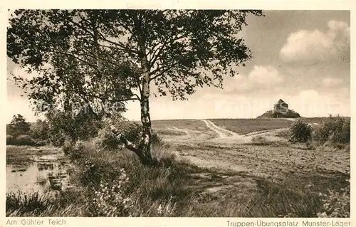 AK / Ansichtskarte Munsterlager Truppenuebungsplatz Guehler Teich Munsterlager
