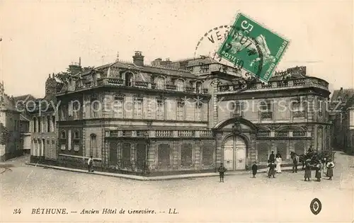 AK / Ansichtskarte Bethune Ancien Hotel de Geneviere Bethune