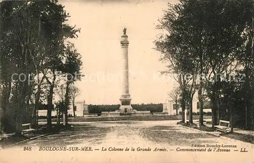 AK / Ansichtskarte Boulogne sur Mer La Colonne de la Grande Armee Boulogne sur Mer