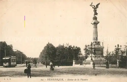 AK / Ansichtskarte Dunkerque Statue de la Victoire Dunkerque