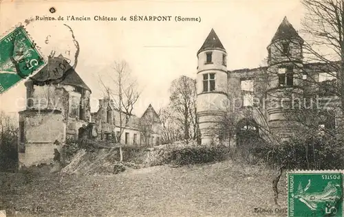 AK / Ansichtskarte Senarpont Ruines de lAncien de Senarpont Senarpont