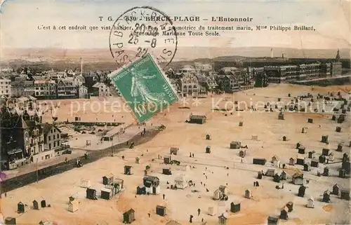 AK / Ansichtskarte Berck Plage Entonnoir Berck Plage