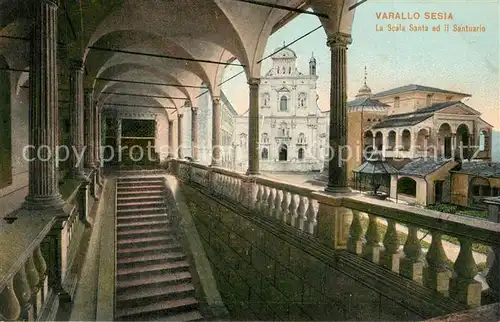 AK / Ansichtskarte Varallo_Sesia Le Scala Santa ed il Santuario Varallo Sesia