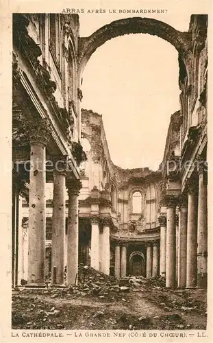 AK / Ansichtskarte Arras_Pas de Calais La Grande Nef Coie du Choeur Arras_Pas de Calais