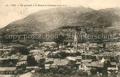 AK / Ansichtskarte Gap_Hautes Alpes Vue generale et le Massif de Charance Gap_Hautes Alpes