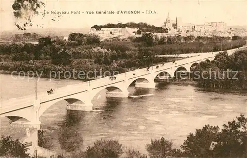 AK / Ansichtskarte Avignon_Vaucluse Le Nouveau Pont Vue generale Avignon Vaucluse