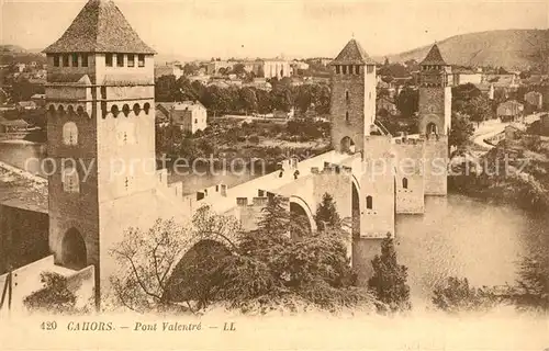 AK / Ansichtskarte Cahors Pont Valentre Cahors