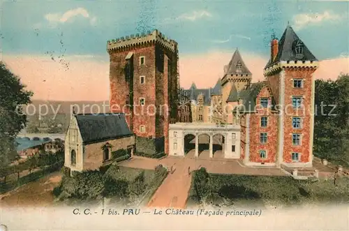 AK / Ansichtskarte Pau Le Chateau Facade principale Pau