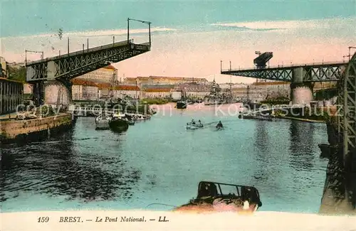 AK / Ansichtskarte Brest_Finistere Le Pont National Brest_Finistere