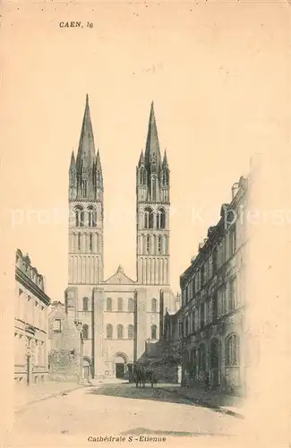 AK / Ansichtskarte Caen Cathedrale St Etienne Caen