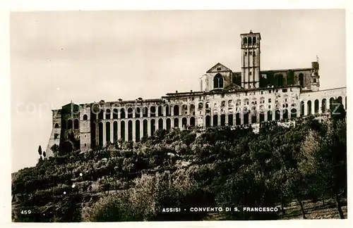 AK / Ansichtskarte Assisi_Umbria Convento di San Francesco Assisi Umbria