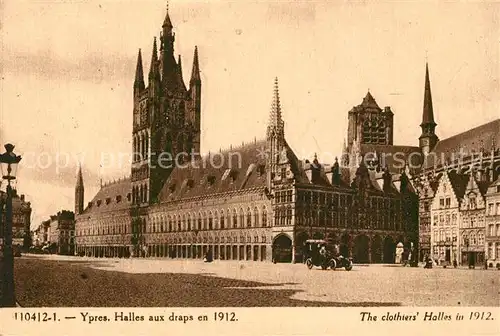 AK / Ansichtskarte Ypres_Ypern_West_Vlaanderen Halles aux draps en 1912 Ypres_Ypern