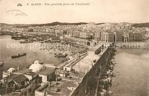 AK / Ansichtskarte Alger_Algerien Vue generale prise de l Amiraute Alger Algerien