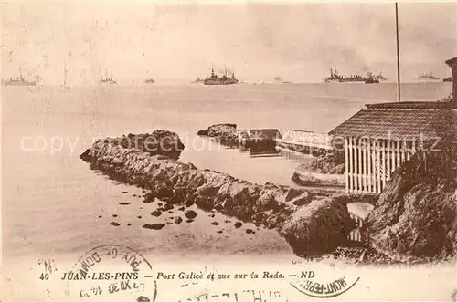AK / Ansichtskarte Juan les Pins Port Galice et une sur la Rade Juan les Pins