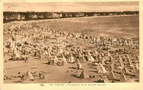 AK / Ansichtskarte Royan_Charente Maritime Perspective de la Grande Conche Royan Charente Maritime