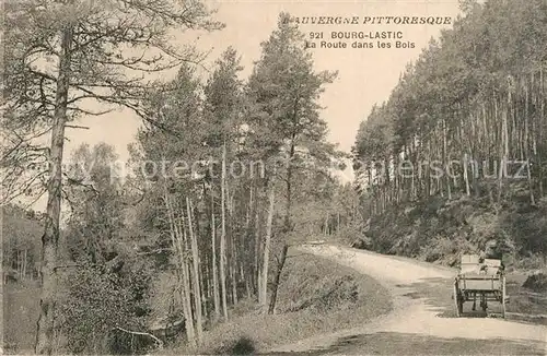 AK / Ansichtskarte Bourg Lastic La Route dans les Bois Bourg Lastic