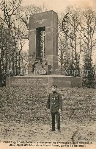 AK / Ansichtskarte Compiegne_Oise Foret Monument l Armistice  Compiegne Oise