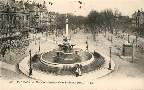 AK / Ansichtskarte Valence_Drome Fontaine Monumentale Boulevard Bancel Valence_Drome