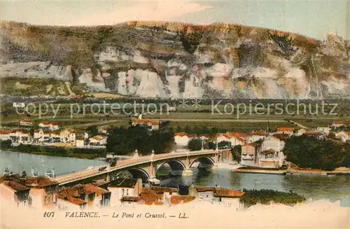 AK / Ansichtskarte Valence_Drome Pont de Crussol Valence_Drome