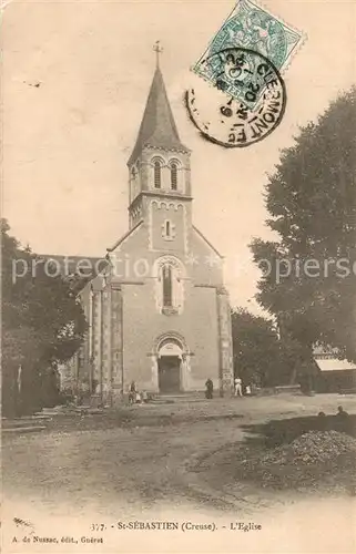 AK / Ansichtskarte Saint Sebastien_Creuse Eglise Saint Sebastien_Creuse
