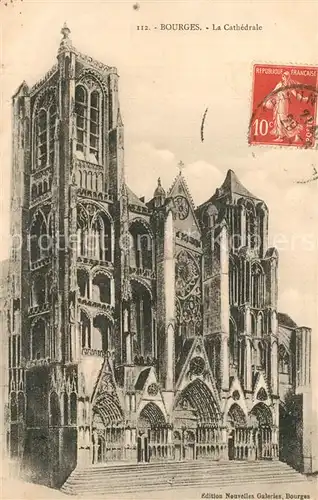 AK / Ansichtskarte Bourges Cathedrale Bourges