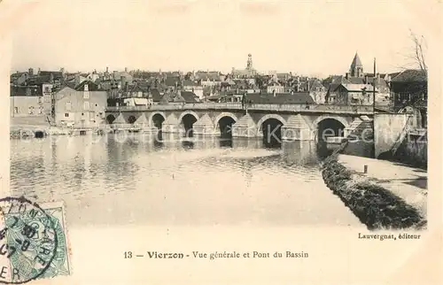 AK / Ansichtskarte Vierzon Panorama Pont du Bassin Vierzon