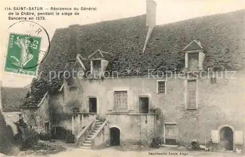 AK / Ansichtskarte Saint Satur Residence du General de la Chatre Saint Satur