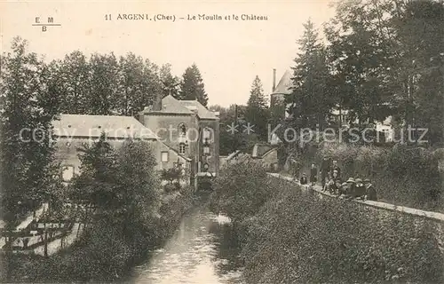 AK / Ansichtskarte Argent sur Sauldre Moulin Chateau Argent sur Sauldre