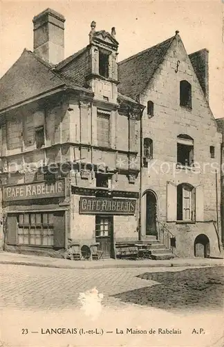 AK / Ansichtskarte Langeais La Maison de Rabelais Langeais