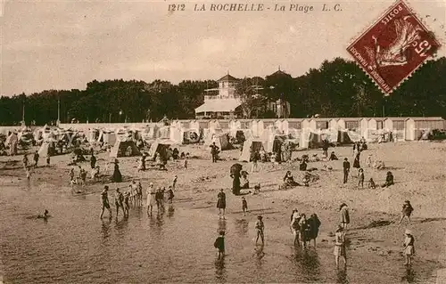 AK / Ansichtskarte La_Rochelle_Charente Maritime La Plage La_Rochelle