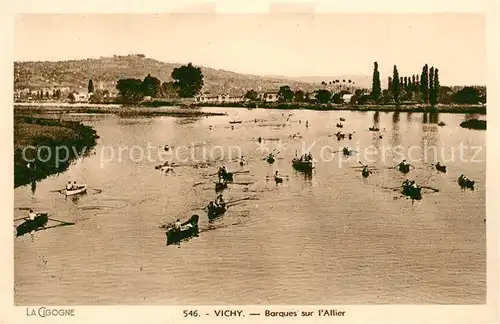 AK / Ansichtskarte Vichy_Allier Barques sur Allier Vichy Allier