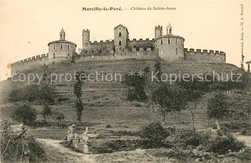 AK / Ansichtskarte Marcilly le Pave Chateau de Sainte Anne 