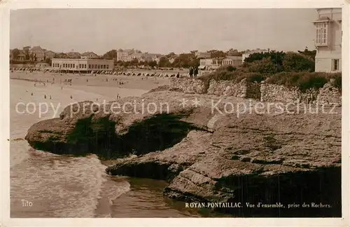 AK / Ansichtskarte Pontaillac Vue d ensemble prise des rochers Pontaillac