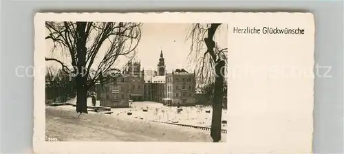 AK / Ansichtskarte Coburg Schloss Ehrenburg im Winter Coburg