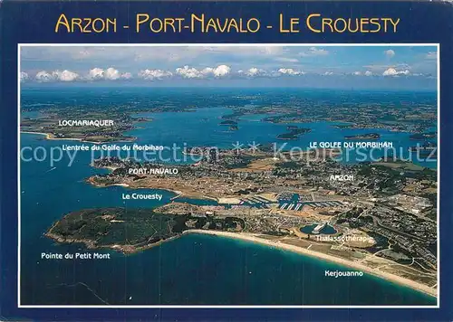 AK / Ansichtskarte Arzon Port Navalo Le Crouesty vue aerienne Arzon