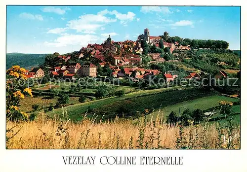 AK / Ansichtskarte Vezelay Vue generale de la ville Basilique Sainte Madeleine Vezelay