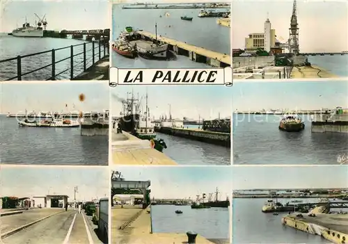 AK / Ansichtskarte La_Pallice Rochelle Paquebot au Mole Depart du Bac Embarcadere Ile de Re Port Restaurant La_Pallice Rochelle
