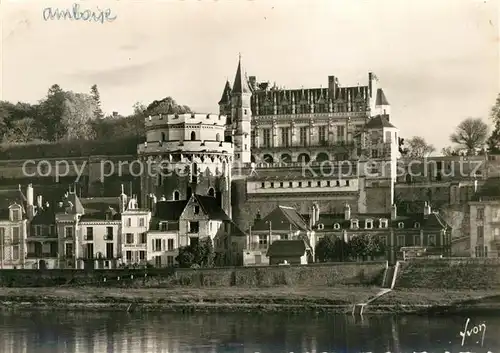 AK / Ansichtskarte Amboise Chateau de la Loire vue aerienne Amboise