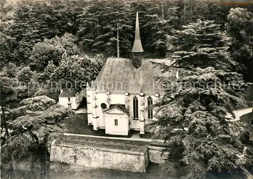 AK / Ansichtskarte Rigny Usse Chapelle du Chateau XVe siecle vue aerienne Rigny Usse