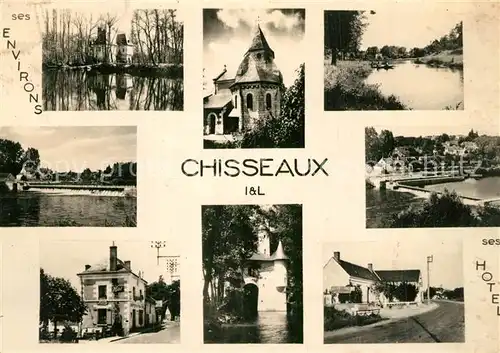 AK / Ansichtskarte Chisseaux Environs de la ville Eglise Hotel Chisseaux