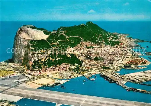 AK / Ansichtskarte Gibraltar Aerial view of Rock of Gibraltar Gibraltar