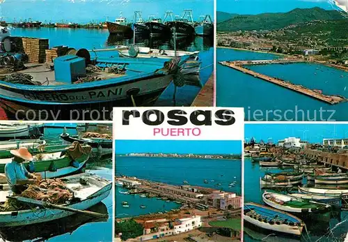 AK / Ansichtskarte Rosas_Costa_Brava_Cataluna Puerto diversas vistas Rosas_Costa