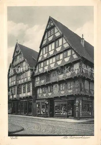 AK / Ansichtskarte Celle_Niedersachsen Alte Patrizierhaeuser Celle_Niedersachsen