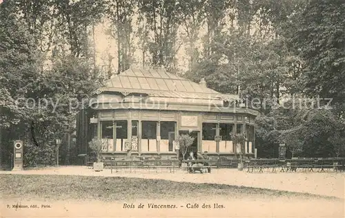 AK / Ansichtskarte Bois_de_Vincennes Caf? des Iles Bois_de_Vincennes